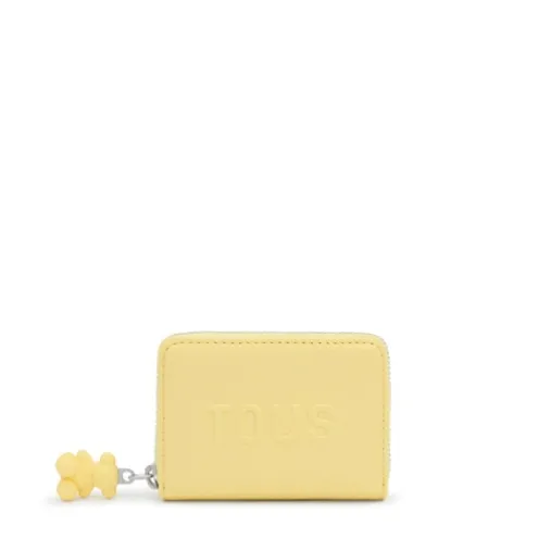 Porta-moedas amarelo-claro TOUS Brenda