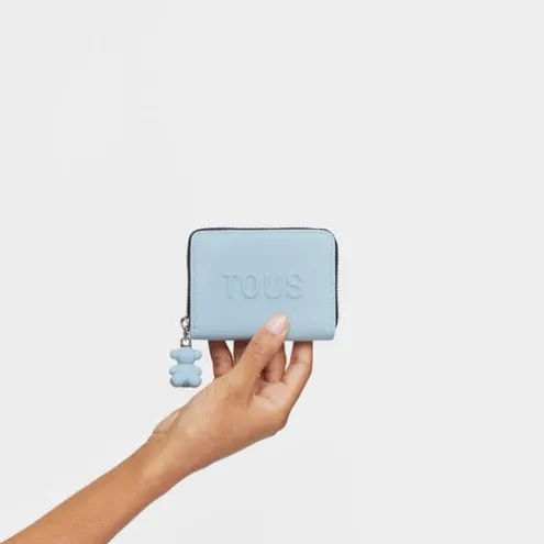 Porta-moedas azul-claro TOUS La Rue New