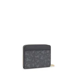 Porta-moedas cinzento-escuro Kaos Mini Lines