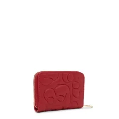 Porta-moedas em pele vermelha TOUS Greta