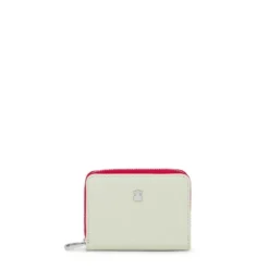 Porta-moedas médio New Dubai bege e menta