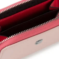 Porta-moedas médio New Dubai rosa e bege
