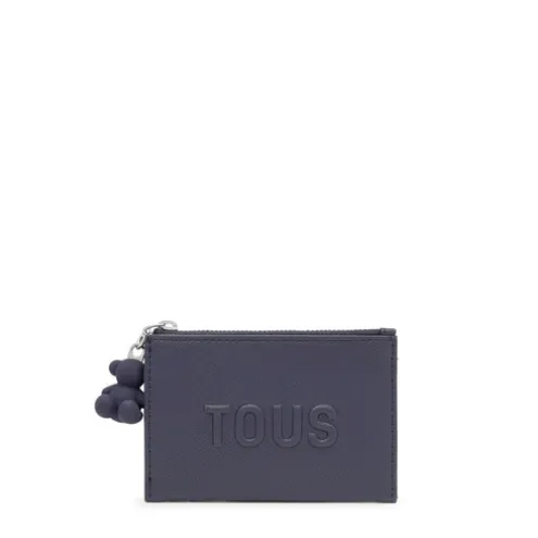 Porta-moedas/porta-cartões azul-marinho TOUS Brenda