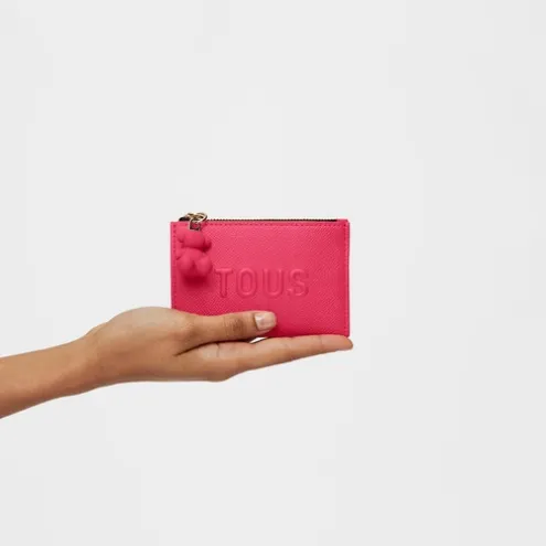 Porta-moedas/porta-cartões fúcsia TOUS Brenda