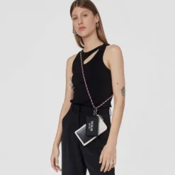Porta-telemóvel e nécessaire mini Empire Soft nude e preto