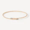 Pulseira aberta em ouro com diamantes TOUS ATELIER