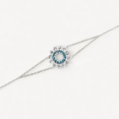 Pulseira ATELIER Mandala em Ouro branco com Topázios