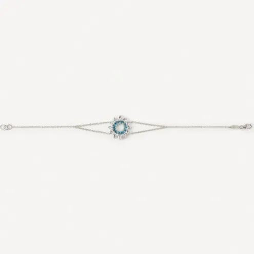 Pulseira ATELIER Mandala em Ouro branco com Topázios