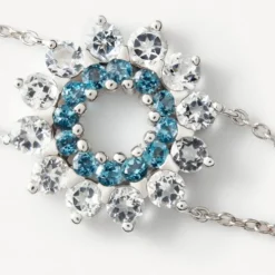 Pulseira ATELIER Mandala em Ouro branco com Topázios