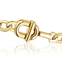 Pulseira barbada com banho de ouro de 18 K sobre prata TOUS MANIFESTO