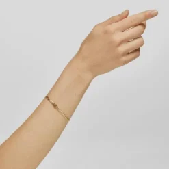 Pulseira barbada com banho de ouro de 18 K sobre prata TOUS MANIFESTO