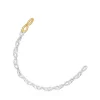 Pulseira Bent em prata e prata vermeil