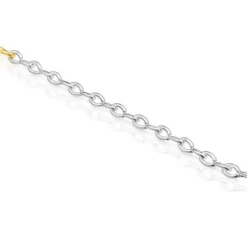 Pulseira Bent em prata e prata vermeil