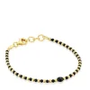 Pulseira bolas banhada a ouro de 18 K sobre prata e espinélio Basic Colors