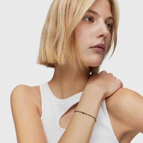 Pulseira bolas banhada a ouro de 18 K sobre prata e espinélio Basic Colors
