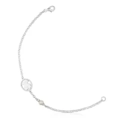 Pulseira Camee em Prata com Pérola