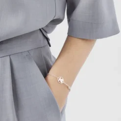 Pulseira Camee em Prata com Pérola