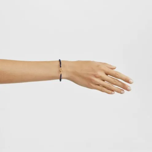 Pulseira com banho de ouro de 18 K sobre prata e sodalite TOUS MANIFESTO