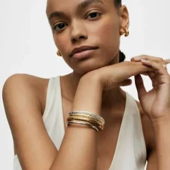 Pulseira com banho de ouro de 18 K sobre prata Dybe