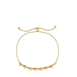 Pulseira corrente banhada a ouro 18 K sobre prata e detalhe Bold Bear