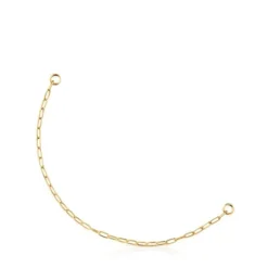 Pulseira corrente banhada a ouro 18 K sobre prata Hold Oval