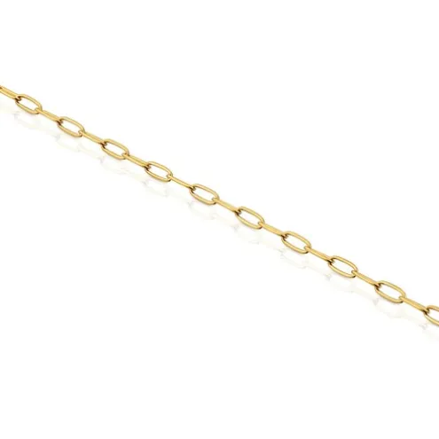 Pulseira corrente banhada a ouro 18 K sobre prata Hold Oval