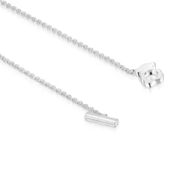 Pulseira corrente com urso em prata I-Bear