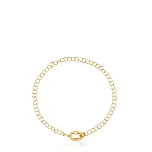 Pulseira corrente em ouro Hold Oval