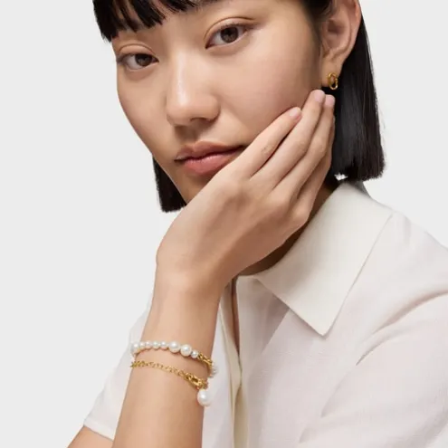 Pulseira corrente em ouro Hold Oval