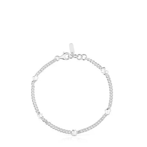 Pulseira corrente em prata motivos Bold Motif