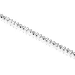 Pulseira corrente em prata com motivos de bola Hold Oval