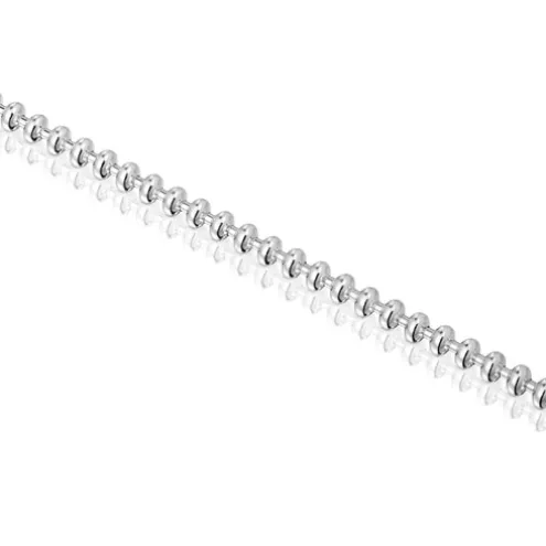 Pulseira corrente em prata com motivos de bola Hold Oval