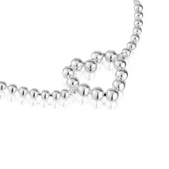 Pulseira de corrente em prata coração Sugar Party