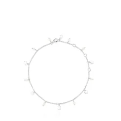 Pulseira de pé Cool Joy em Prata e Pérolas