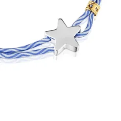 Pulseira elástica azul com estrela em prata Sweet Dolls