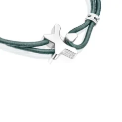 Pulseira elástica Sweet Dolls azul com estrela em prata