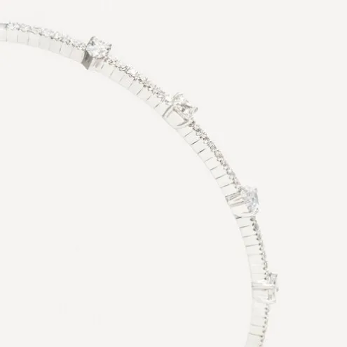 Pulseira em ouro branco com diamantes TOUS ATELIER