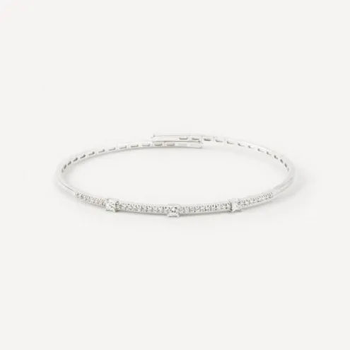 Pulseira em ouro branco com diamantes TOUS ATELIER