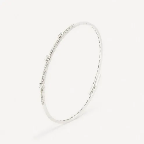 Pulseira em ouro branco com diamantes TOUS ATELIER