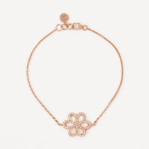 Pulseira em ouro rosa com diamantes TOUS ATELIER