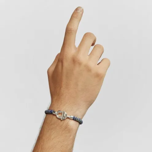 Pulseira em prata e cordão TOUS MANIFESTO