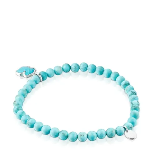 Pulseira em prata e magnesite tingida TOUS Icon Color