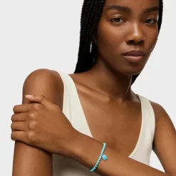 Pulseira em prata e magnesite tingida TOUS Icon Color