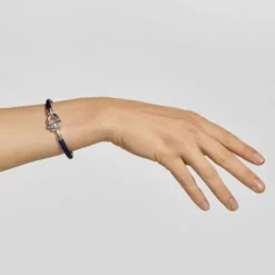 Pulseira em prata e nylon TOUS MANIFESTO