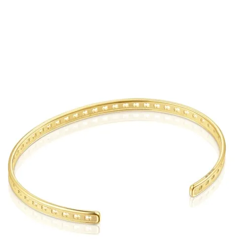 Pulseira em prata vermeil com silhuetas TOUS Bear Row