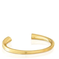 Pulseira escrava banhada a ouro de 18 K sobre prata e motivo coração com rodolitas TOUS 1950