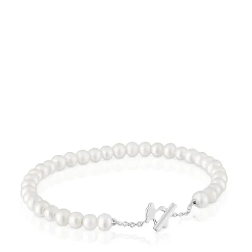 Pulseira escrava com pérolas cultivadas I-Bear