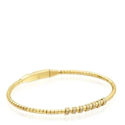 Pulseira escrava em ouro e diamantes TOUS Basics