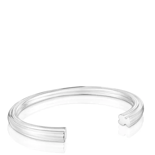 Pulseira escrava em prata e motivo urso TOUS 1950