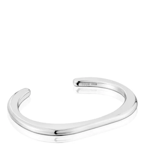 Pulseira escrava em prata Line